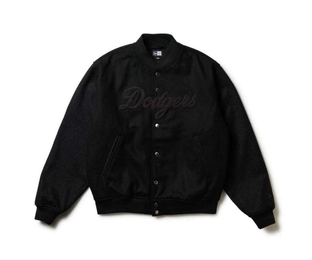 NEW ERA バーシティジャケット ロサンゼルスドジャース スタジャン NEW ERA ニューエラ アウター スタジャン メンズ MLB パッチ ヴァー