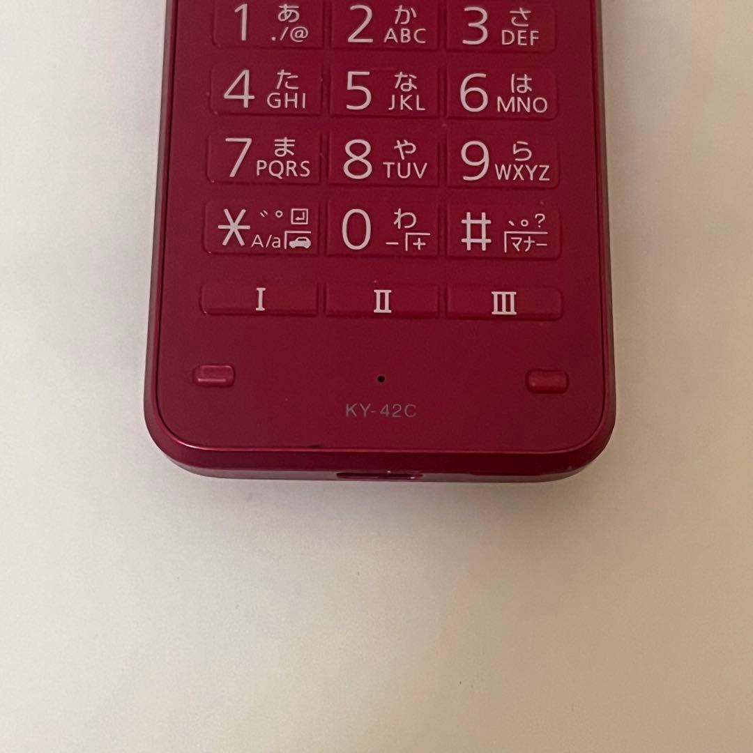 美品】京セラDIGNO KY-42C レッド 折りたたみ携帯電話 ガラホ - メルカリ