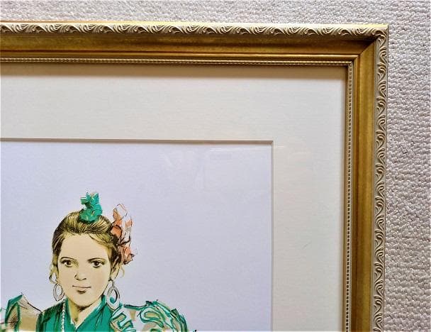 斎藤三郎 『踊り子』　リトグラフ　エディションナンバー60／100