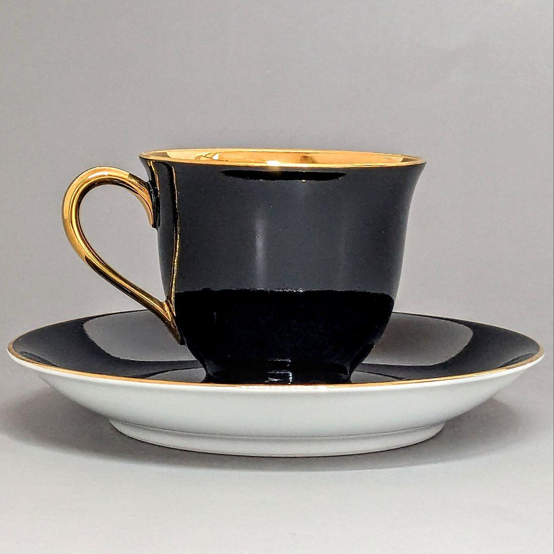 オールドノリタケ ゴールド ハーレクインキャビネットカップ&ソーサー