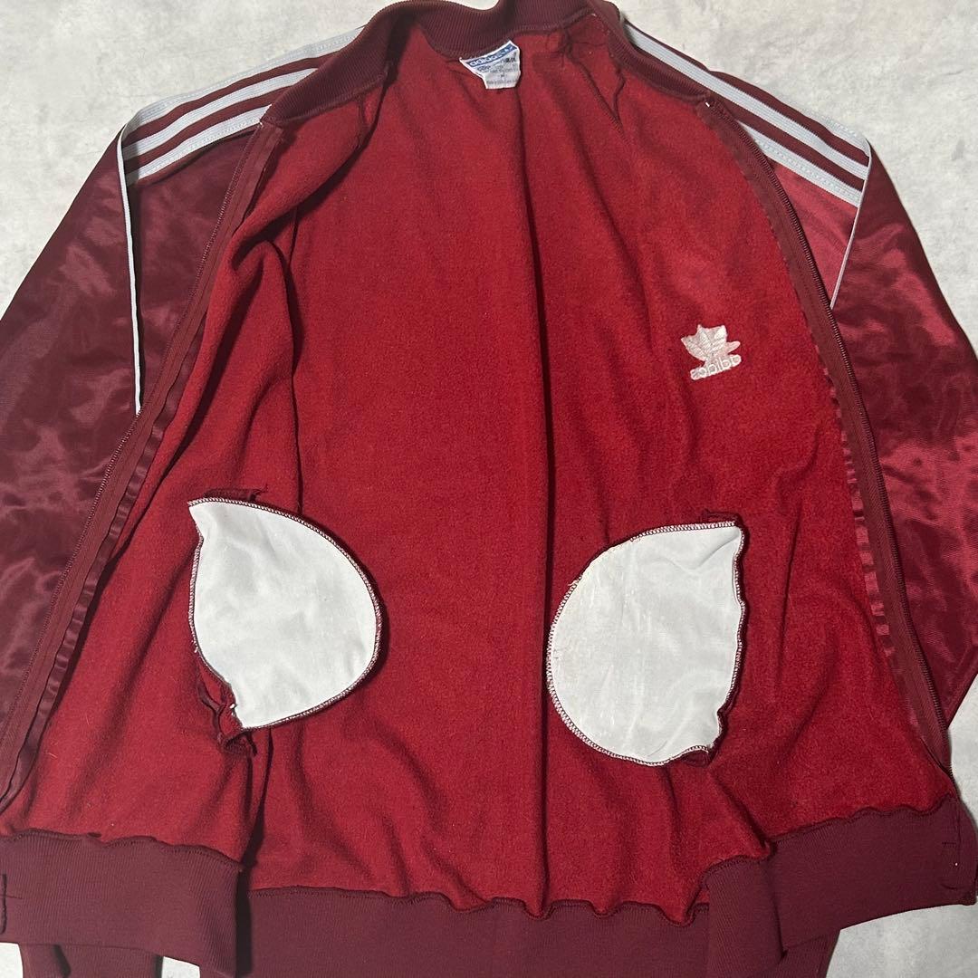 けんけん様80s adidas アディダス トラックジャケット 希少ワイン