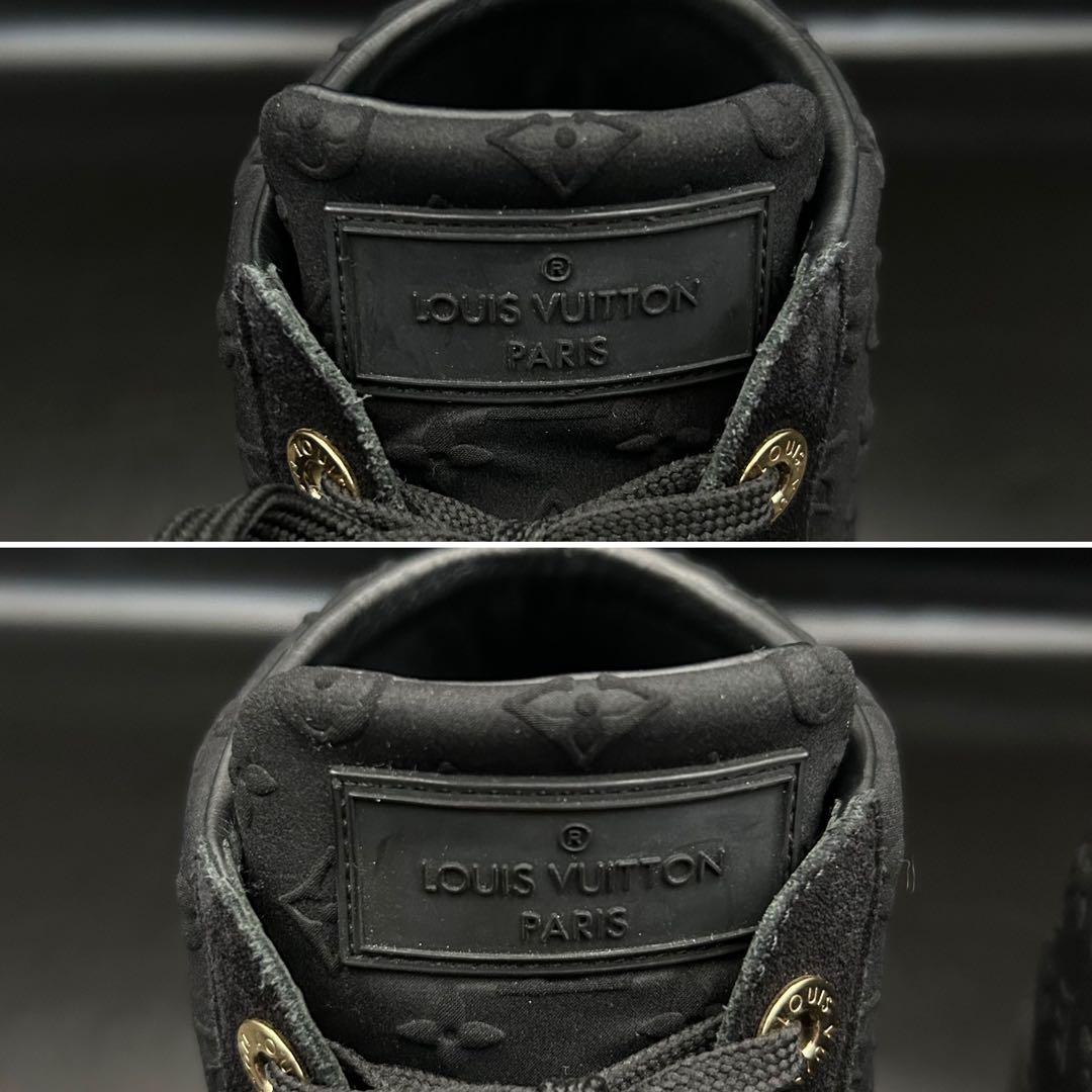 美品】ルイヴィトン ミレニアムライン ブーツ レディース スエード 黒