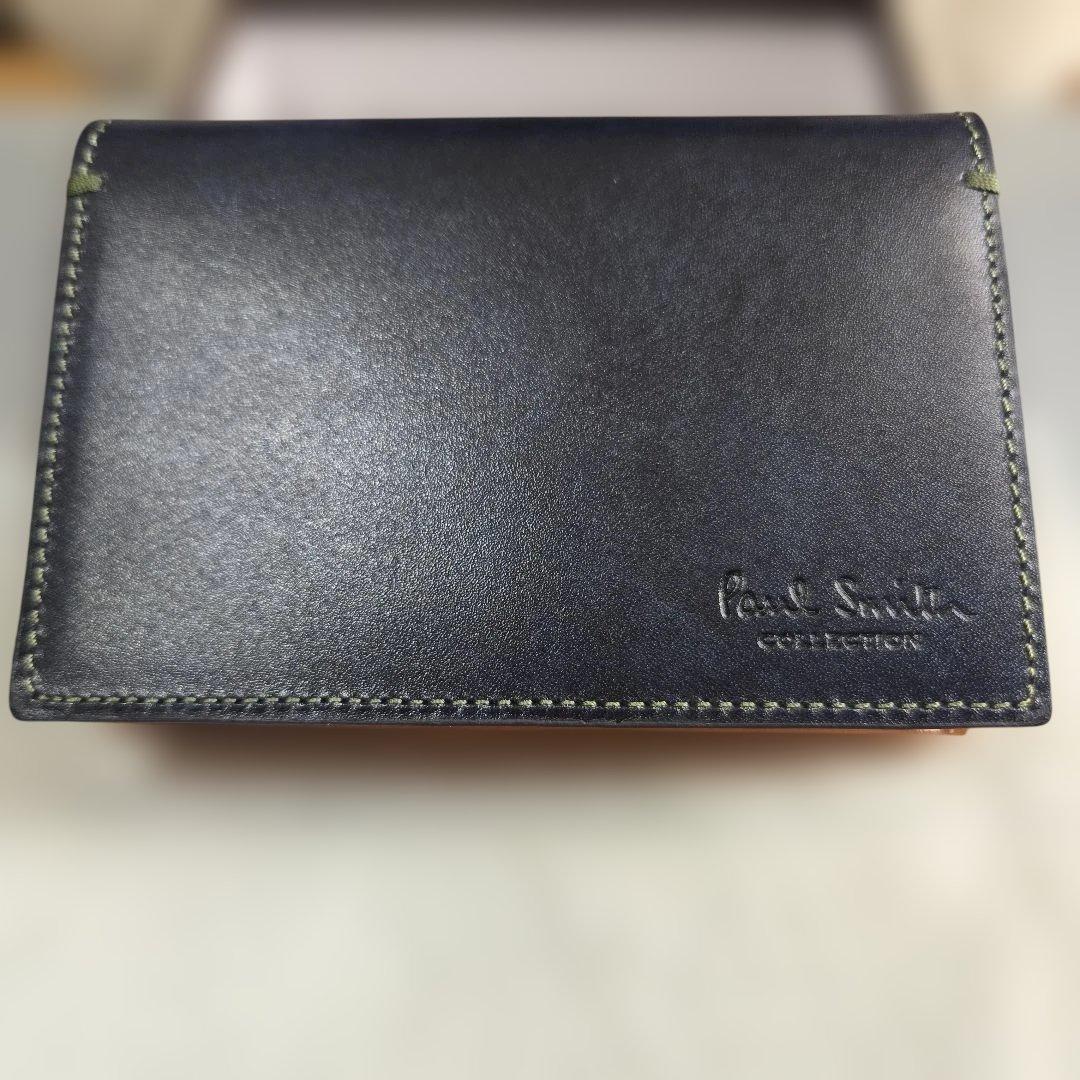 新品未使用 Paul Smith Collection ネイビー レザー名刺入れ - メルカリ