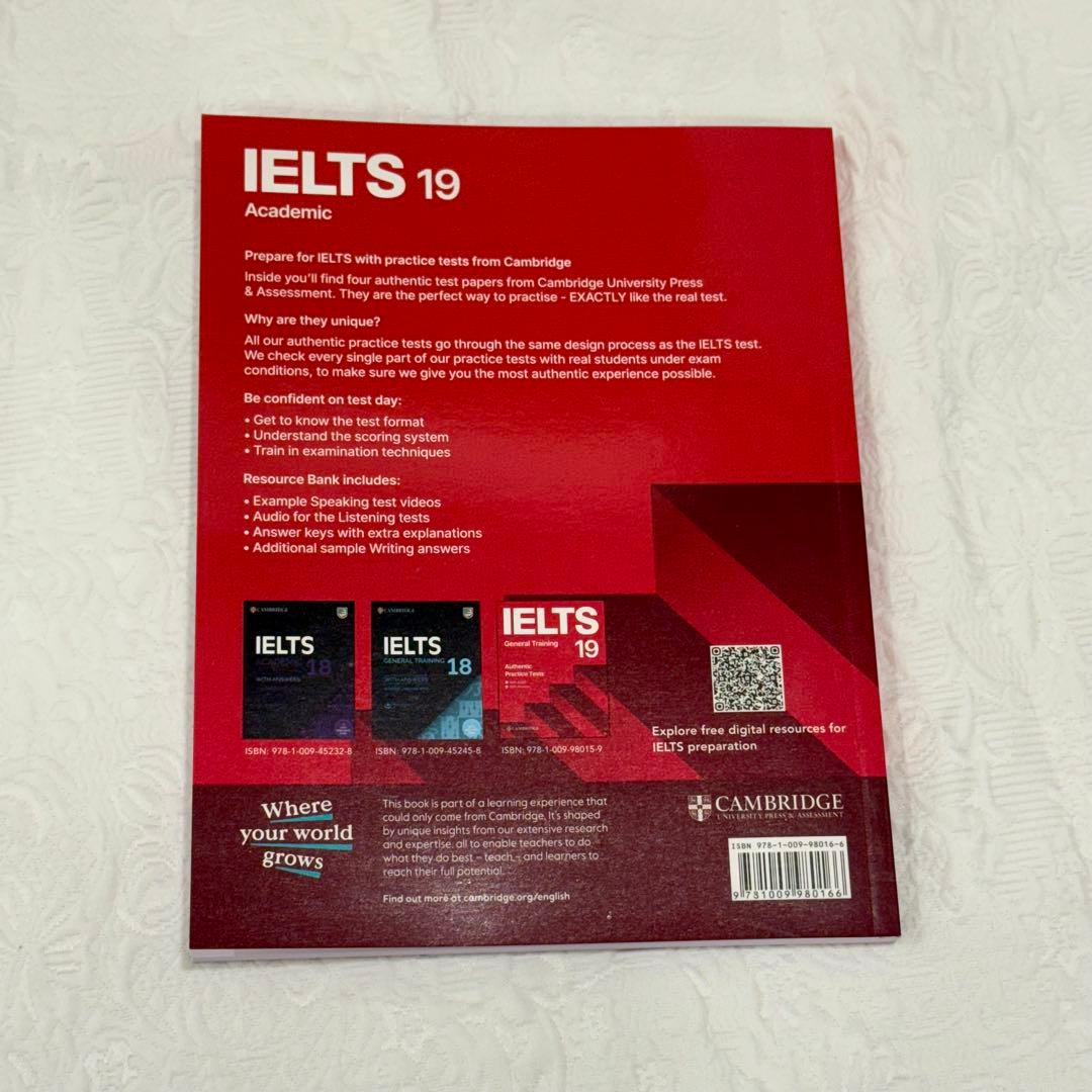 新品未使用】IELTS公式問題集 19&20 最新刊 - メルカリ