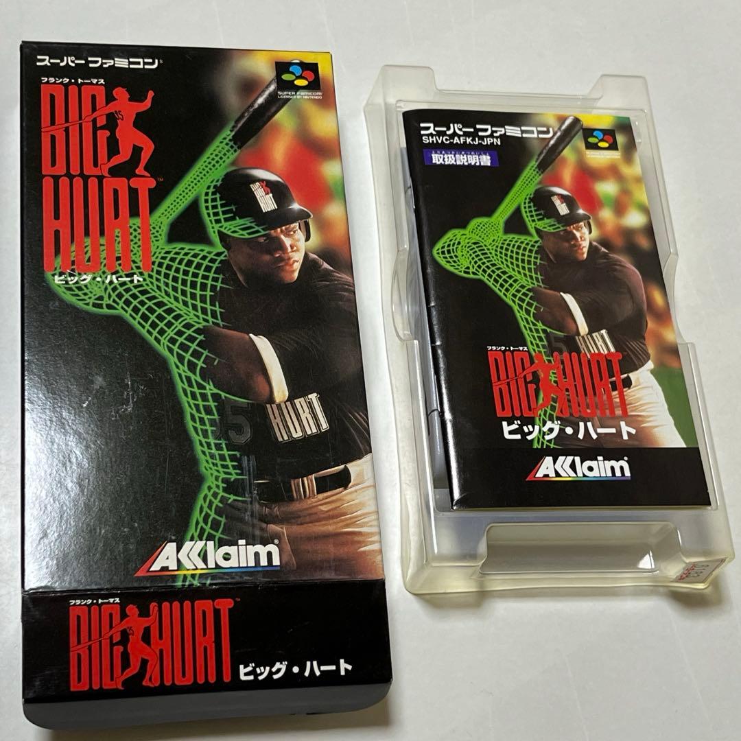 スーパーファミコン【ビッグ・ハート フランク・トーマス】 BIG HURT ビッグ・ハート』1995年／スーパーファミコン - レトロゲームの説明書