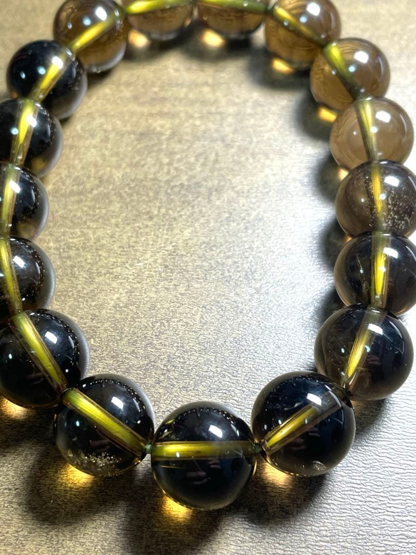 新入荷】高品質ゼウスクォーツ（スモーキーシトリン）ブレス約12