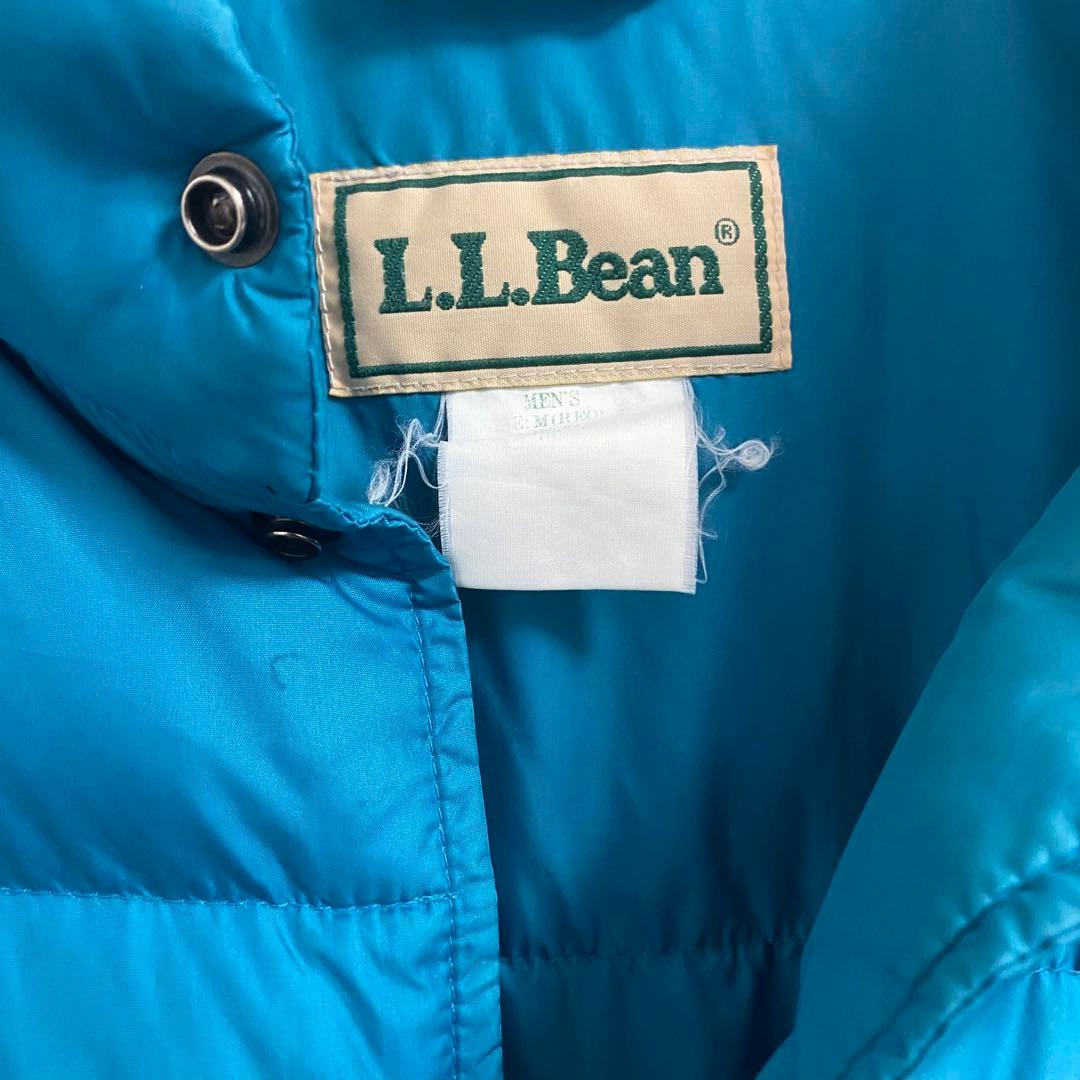 激レア　80s L.L.Bean ダウンベスト　ティファニーブルー　M~L相当