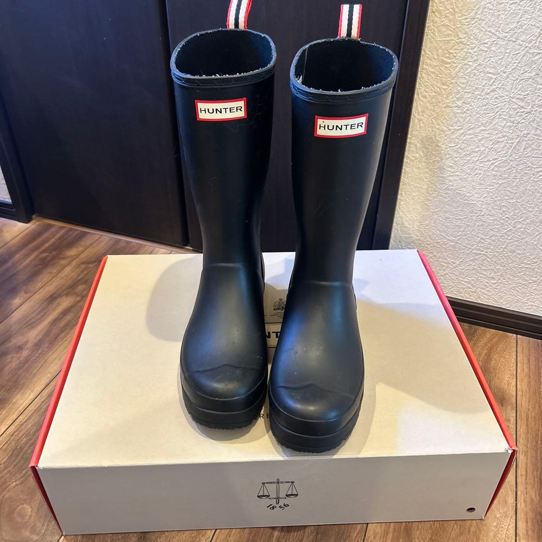 HUNTER ブラック長靴 - メルカリ