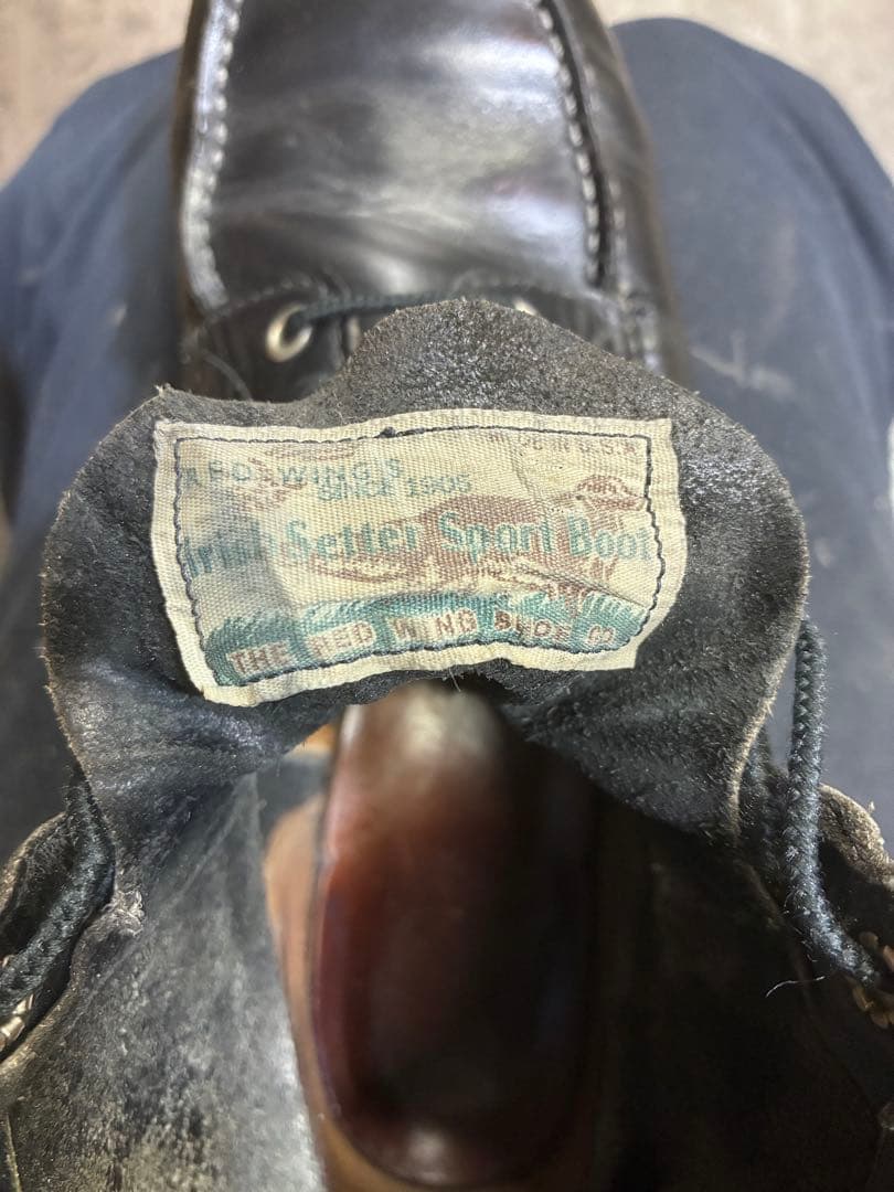 RED WING 8179 四角犬タグ 黒 アイリッシュセッター 9.5E