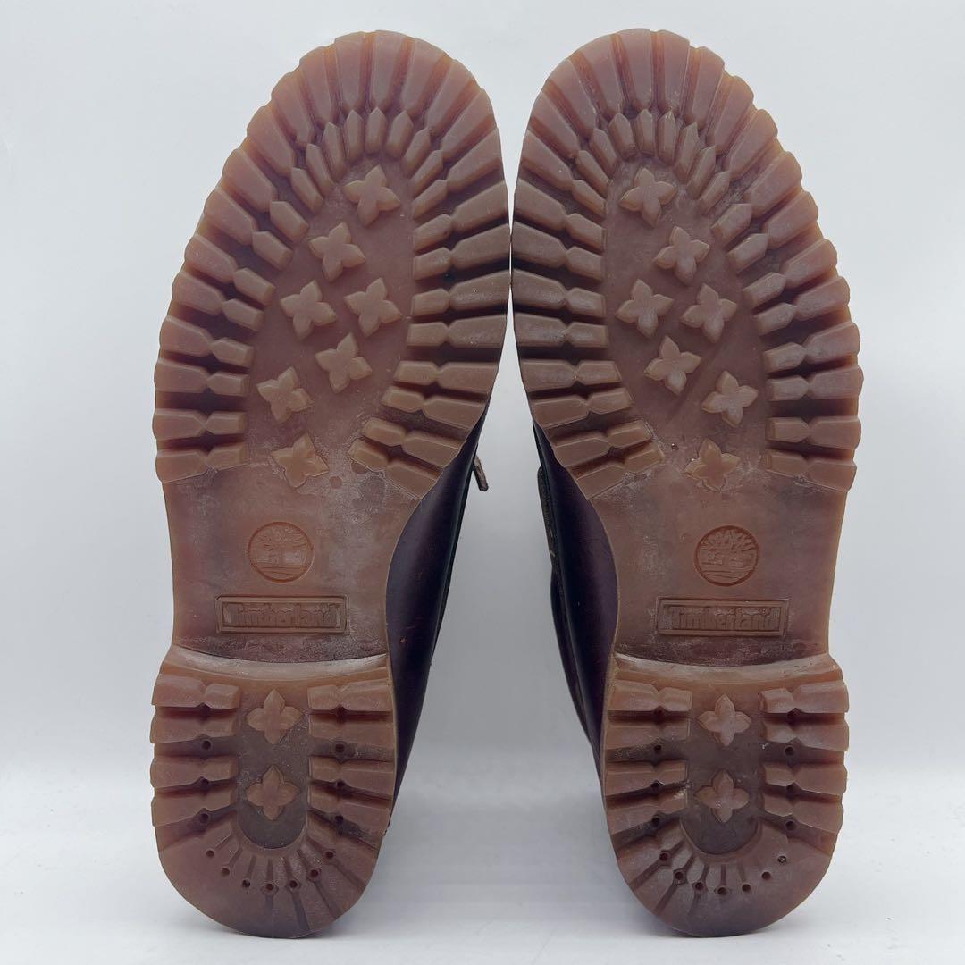 最安値❗️ ティンバーランド 3アイ デッキシューズ 9.5W バーガンディ
