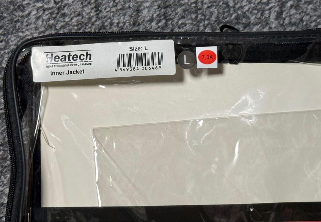 Heatech ヒーテック 7.0A 電熱ジャケット インナージャケット L