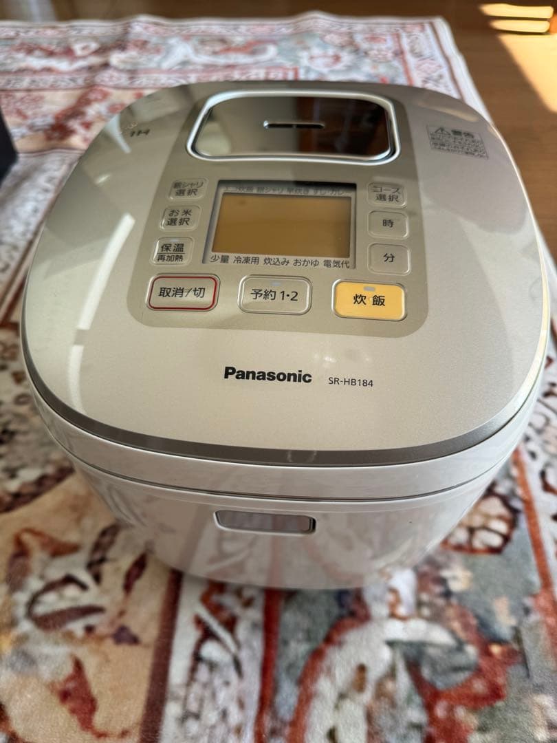 Panasonic ダイヤモンドフッ素加工釜SR-HB184 炊飯器 1.8L