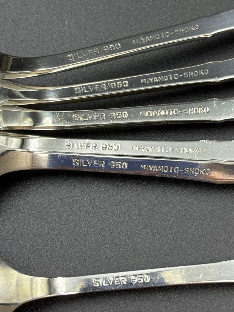 宮本商行 カトラリーセット 銀製 スプーンセット〈6本セット〉 99g