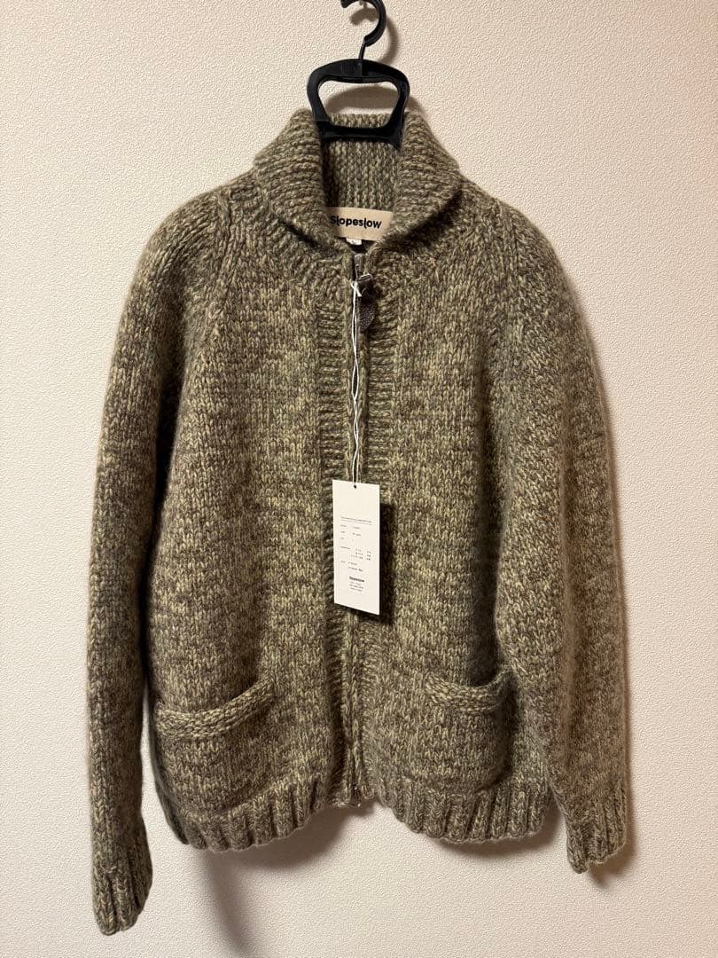 h*n様 SLOPESLOW cowichan sweater(SUNNY) 2 Slopeslow Cowichan Sweater Yak Lamb Multi Ply Hand Knit Sunny