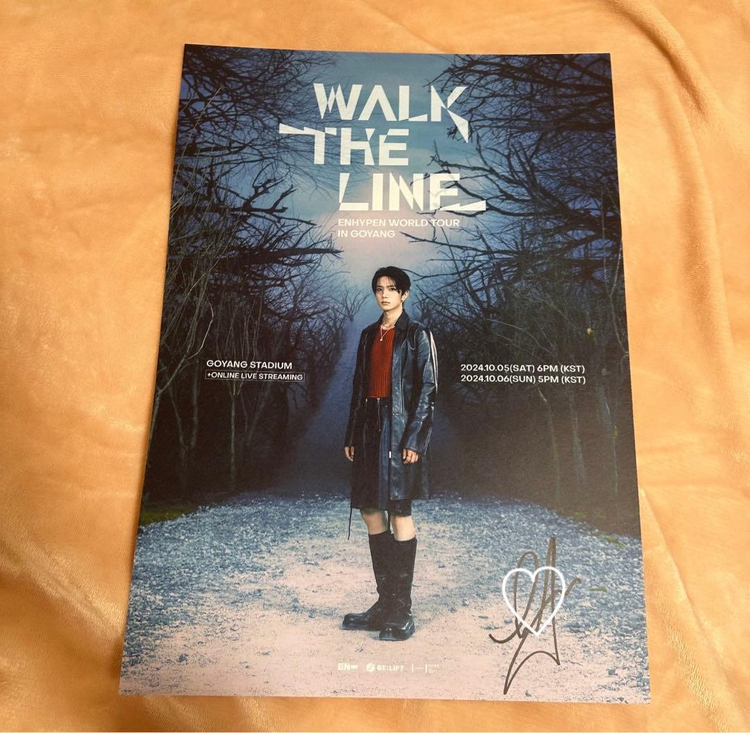 ENHYPEN】ヒスン 直筆サイン入り ポスターWTL プレステ特典
