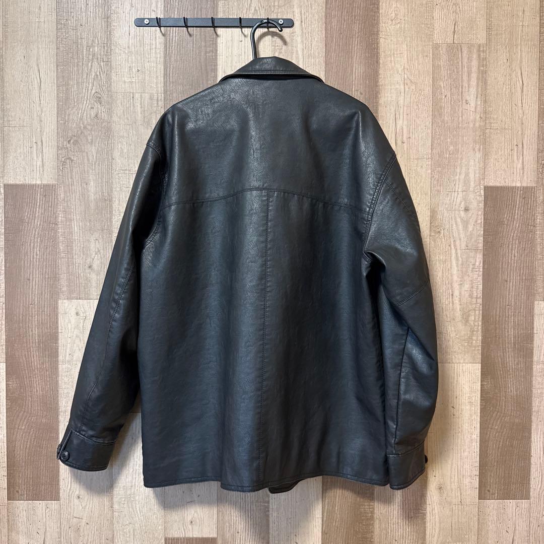 レザージャケット BACK NUMBER ブラック L - メルカリ