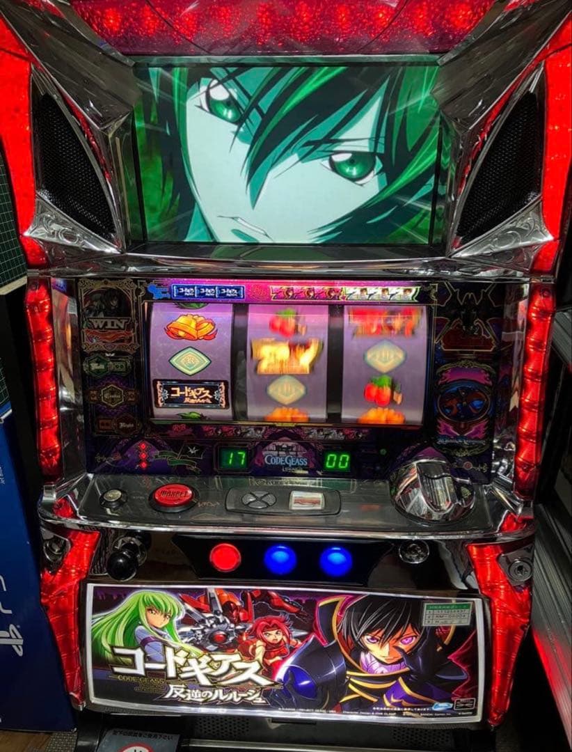 おまけ付【送料込】 初代コードギアス 不要機付 パチスロ実機 引き取り限定】コードギアス 初代スロット実機