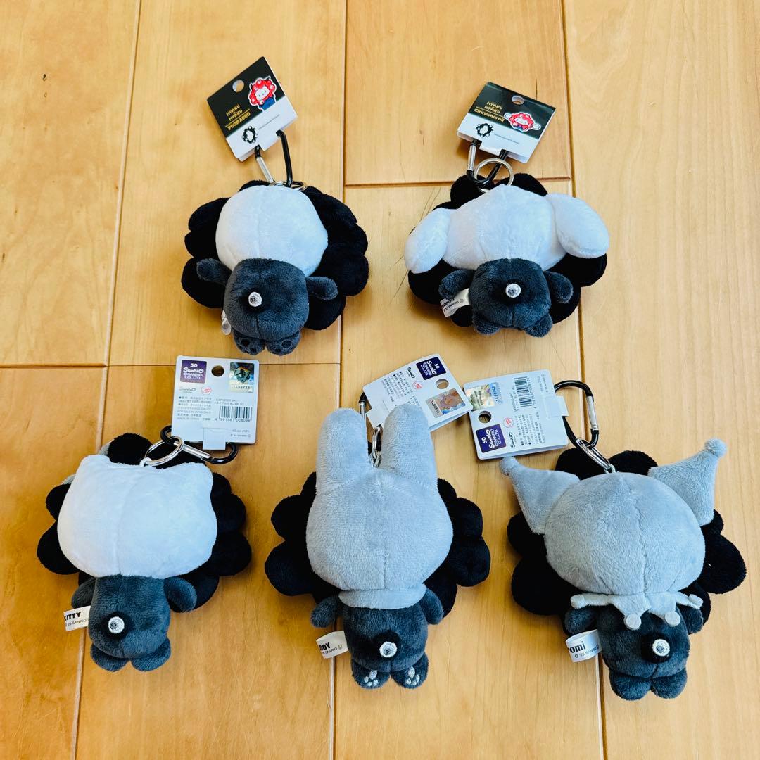 黒 サンリオ ミャクミャク なりきり ぬいぐるみ BC カラビナ 5種セット