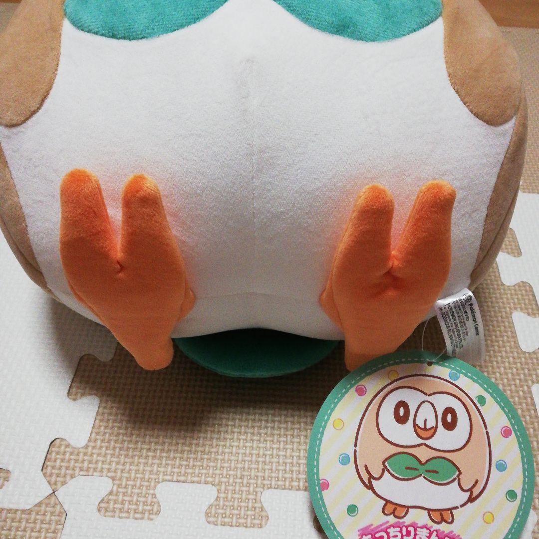 新品】モクロー ぬいぐるみ もっちりまんまるクッション - メルカリ