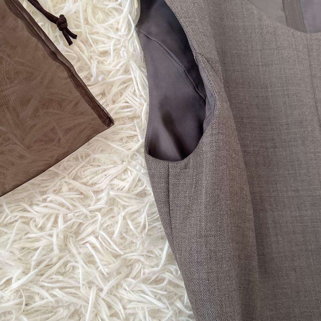 美品 フォクシー✨レディブーケ ワンピース ベルト・巾着付き