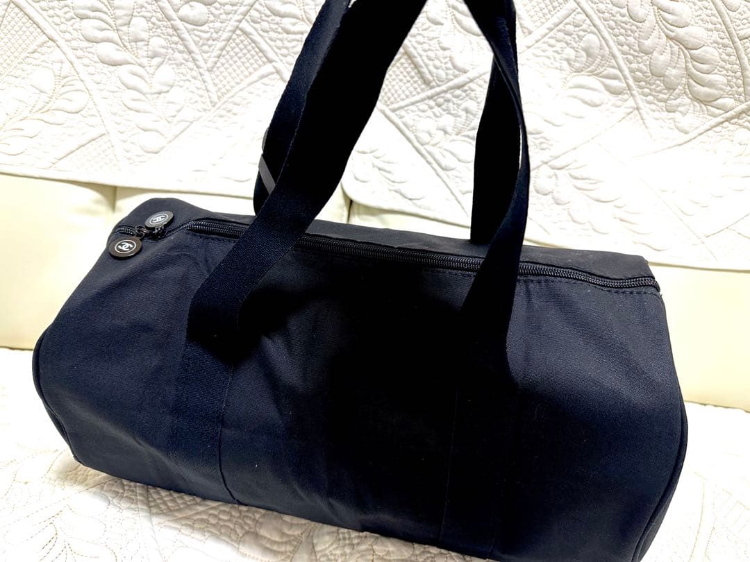 新品CHANEL ノベルティ☆ブラックトートボストンバッグジムバッグ旅行