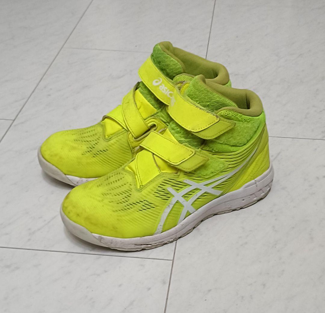 asics 蛍光イエロー ハイカット安全靴限定色 - メルカリ