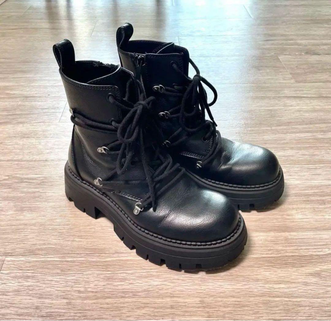 zara リック風ブーツ - メルカリ