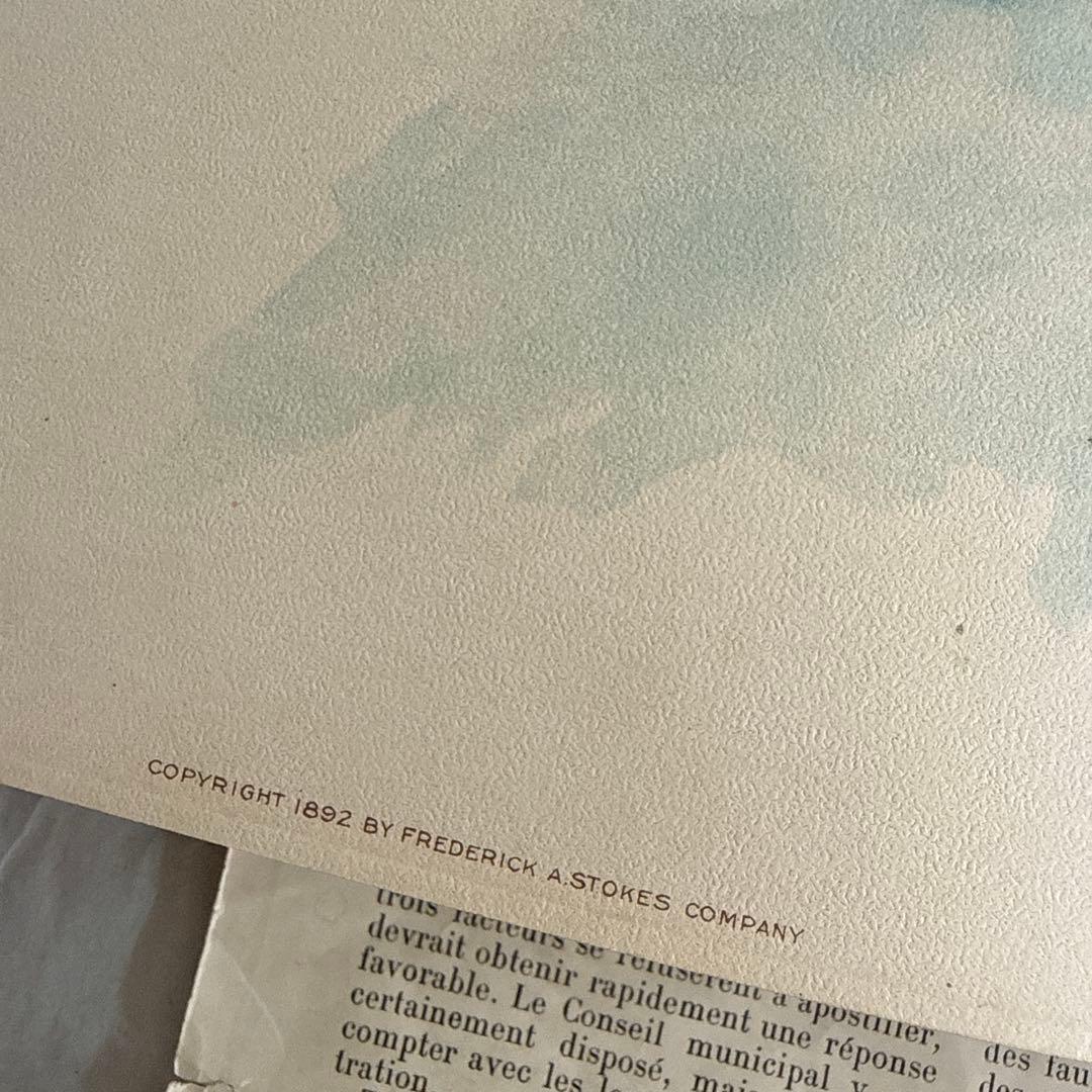 稀少1892年アンティーク愛らしい挿絵の絵本モードハンフリー洋書 童話 古書