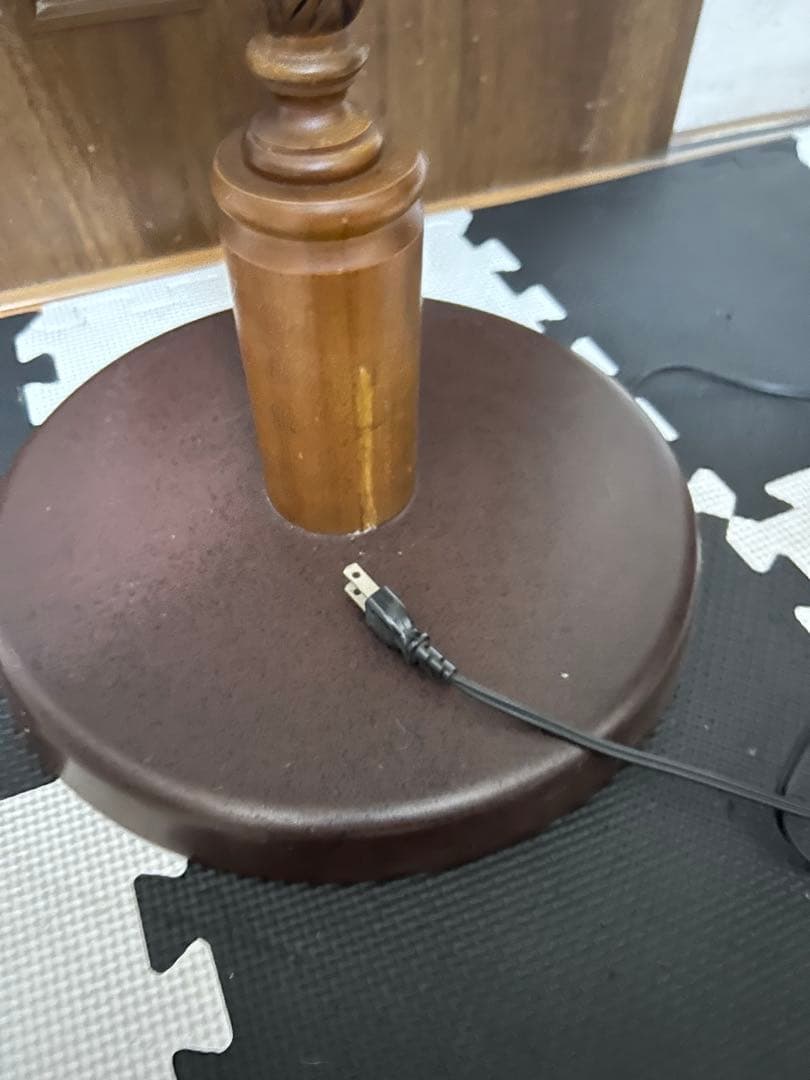 イギリス アンティーク 木製フロアランプ フロアライト スタンドライト