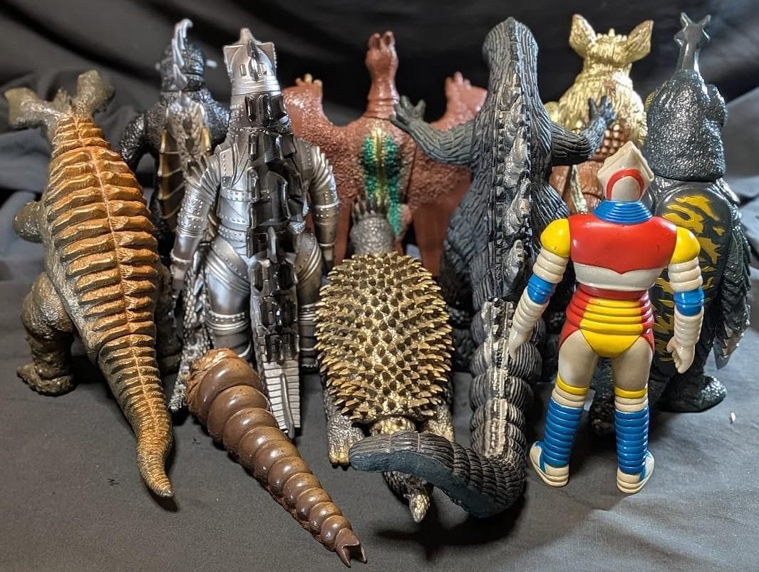 昭和ゴジラ東宝チャンピオンまつり（バンダイ）ソフビフィギュア10体