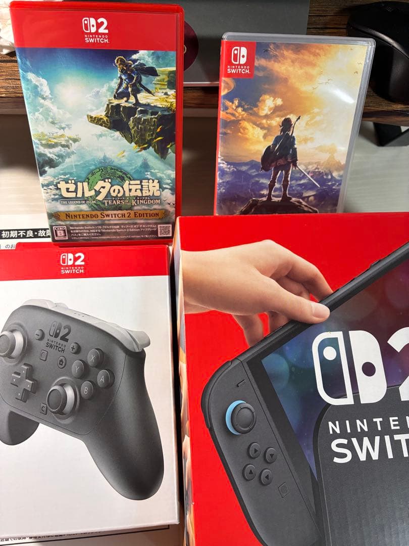 Nintendo Switch 本体 ゼルダゲーム2本付き Amazon.co.jp: Nintendo Switch(有機ELモデル) ゼルダの伝説