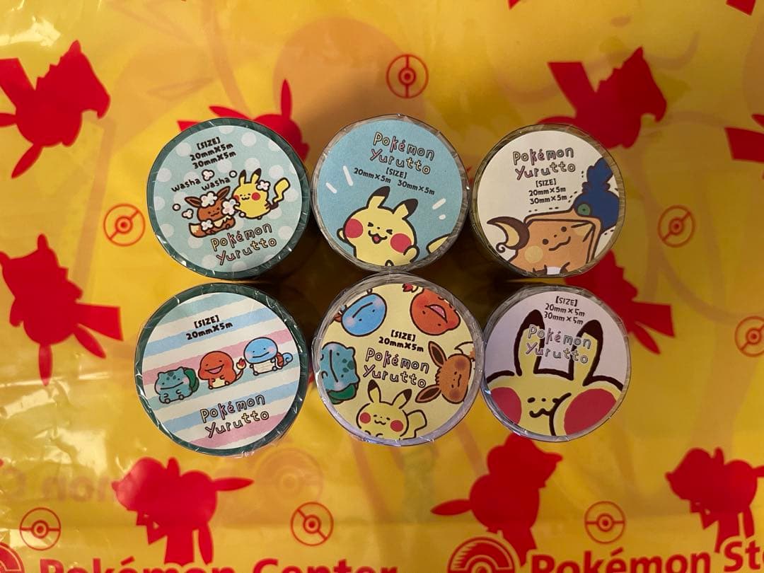 ポケモン　マスキングテープ　yurutto Amazon.co.jp: ポケモンセンターオリジナル マスキングテープ Pokémon