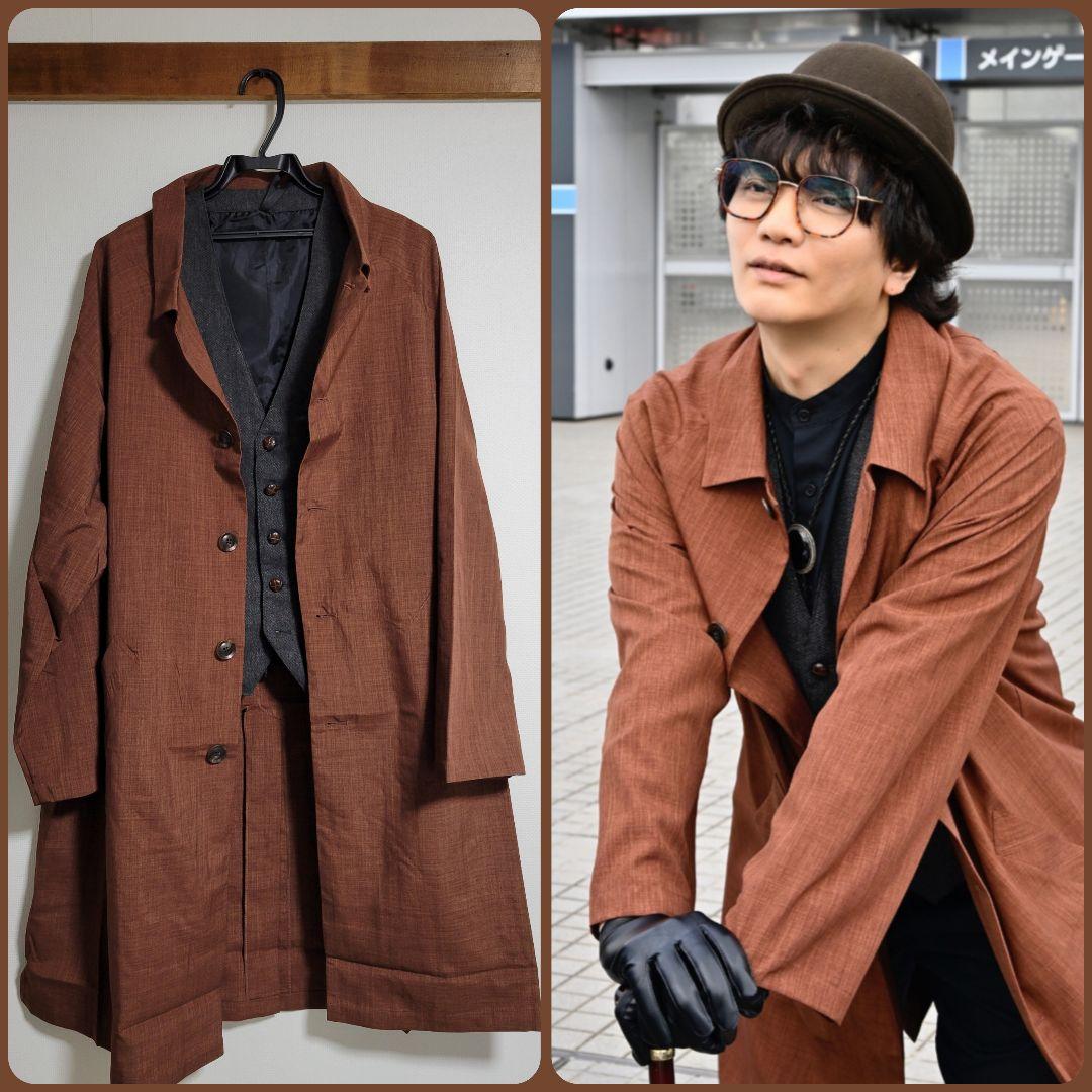 1点限定]仮面ライダーベイク酸賀研造着用衣装ヘリンボーン柄ベストXL