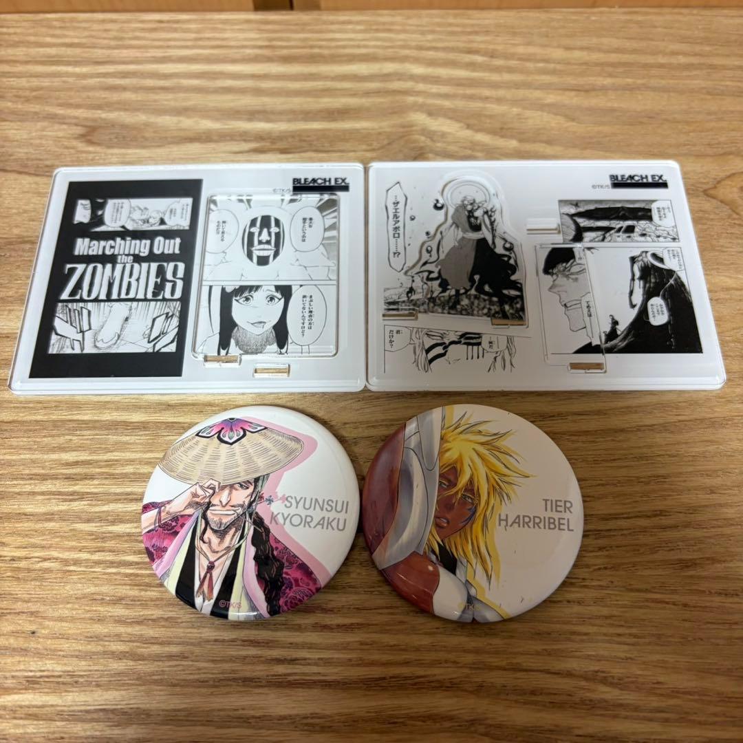 ヤ*読様 BLEACH EX. 原画展 アクリルジオラマ 缶バッジ まとめ売り