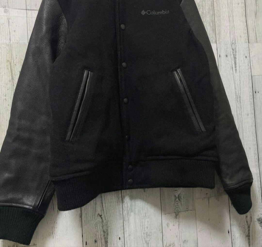 Colunbia コロンビア スタジャン レザー 牛革 黒 レア 希少