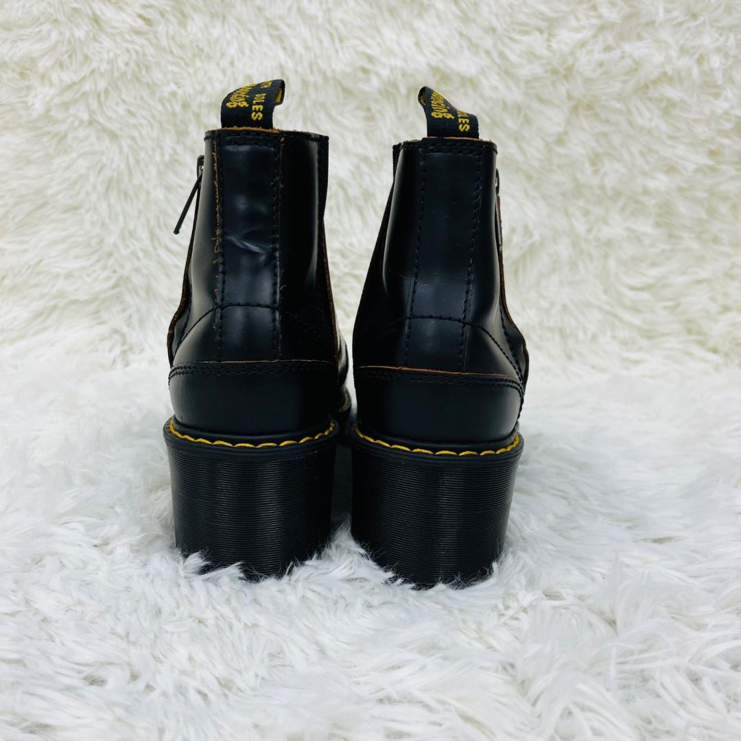 Dr.Martens ドクターマーチン 23.5cm レザー サイド厚底ジップ