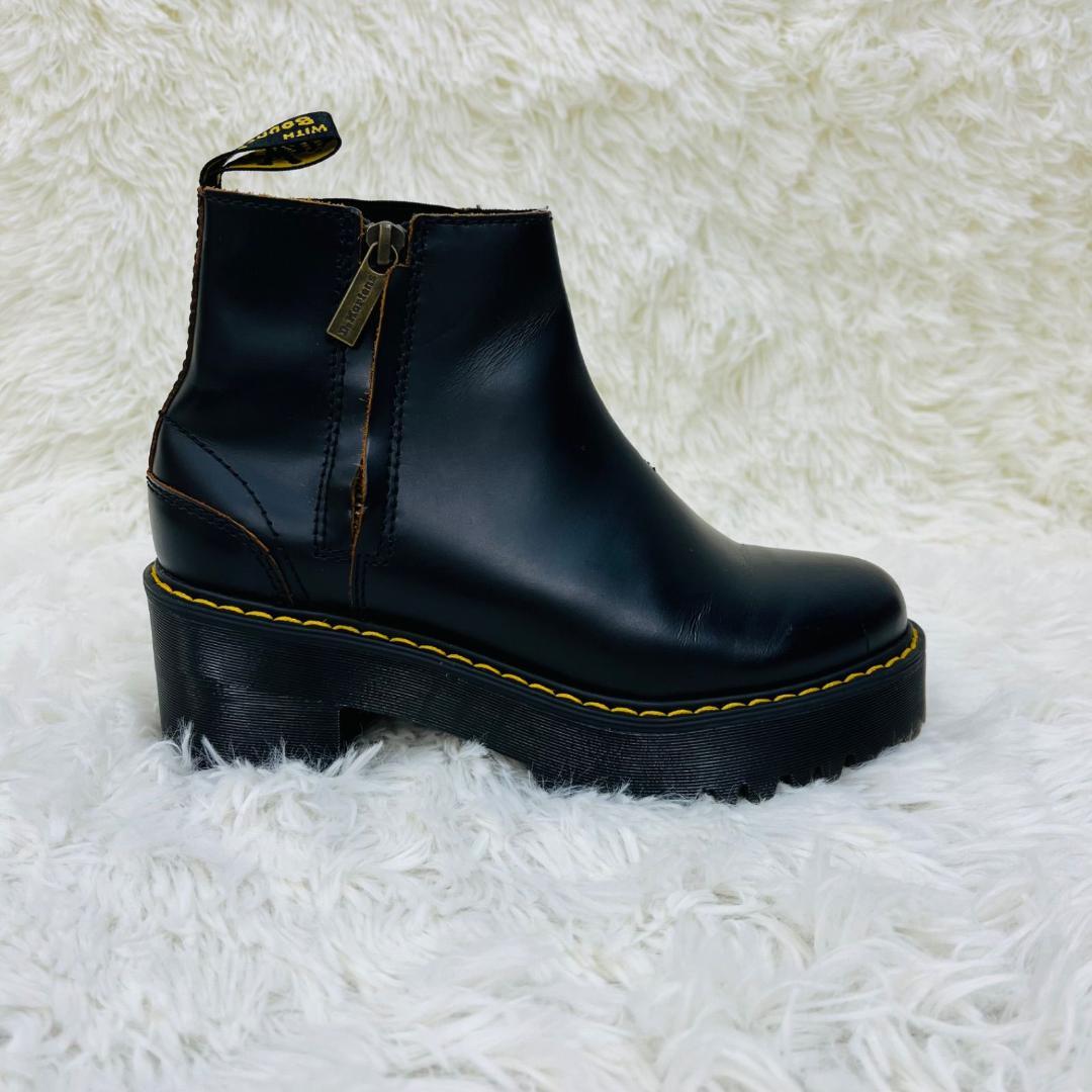 Dr.Martens ドクターマーチン 23.5cm レザー サイド厚底ジップ