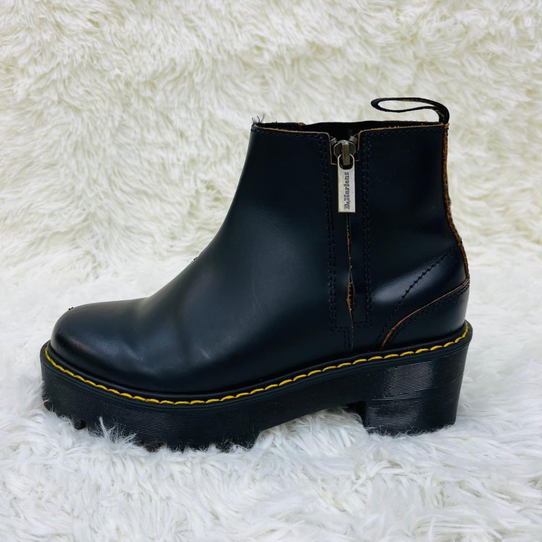 Dr.Martens ドクターマーチン 23.5cm レザー サイド厚底ジップ