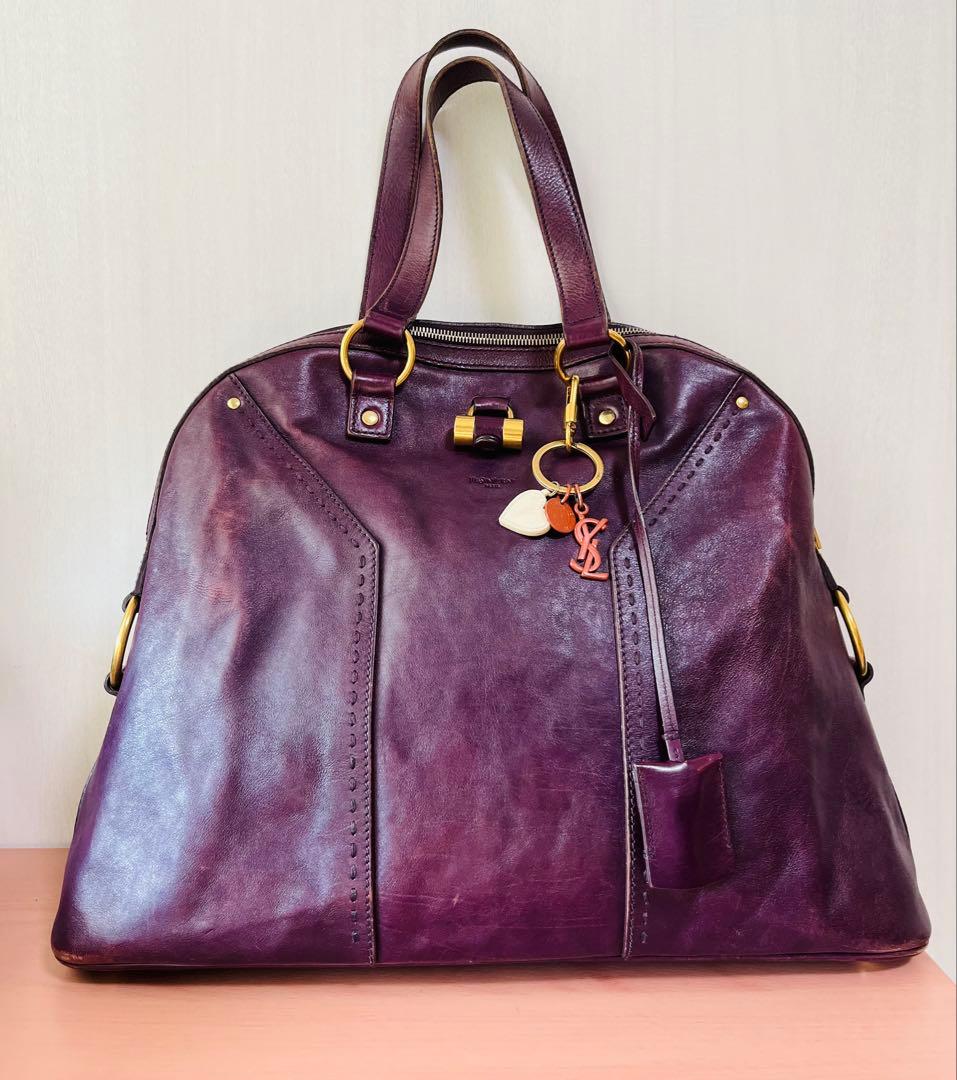 YVES SAINT LAURENT ミューズバッグ ハンドバッグ Yves Saint Laurent YSL Muse large handbag in Brown Leather | eBay