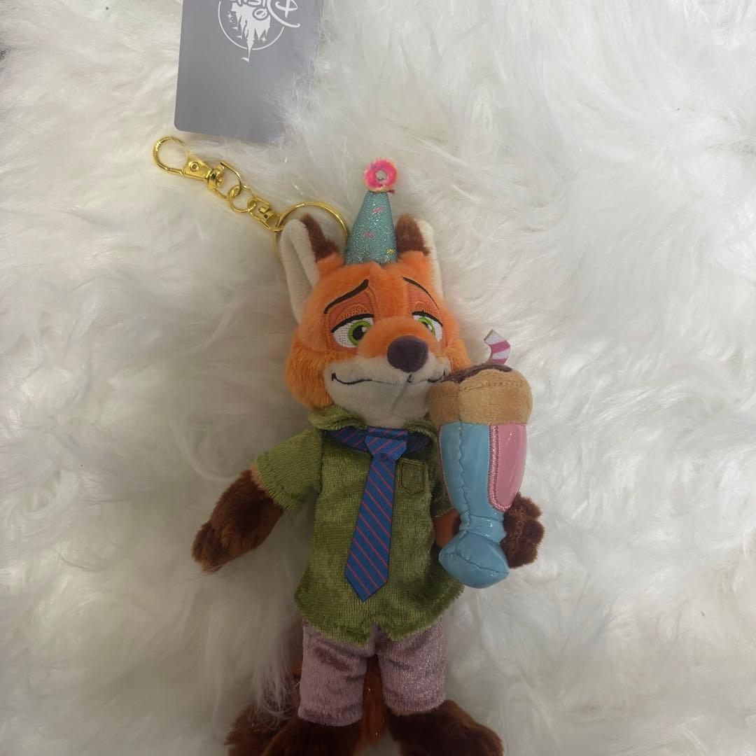 お顔厳選】ニック ジュディ 10周年 ぬいぐるみキーホルダー ズートピア