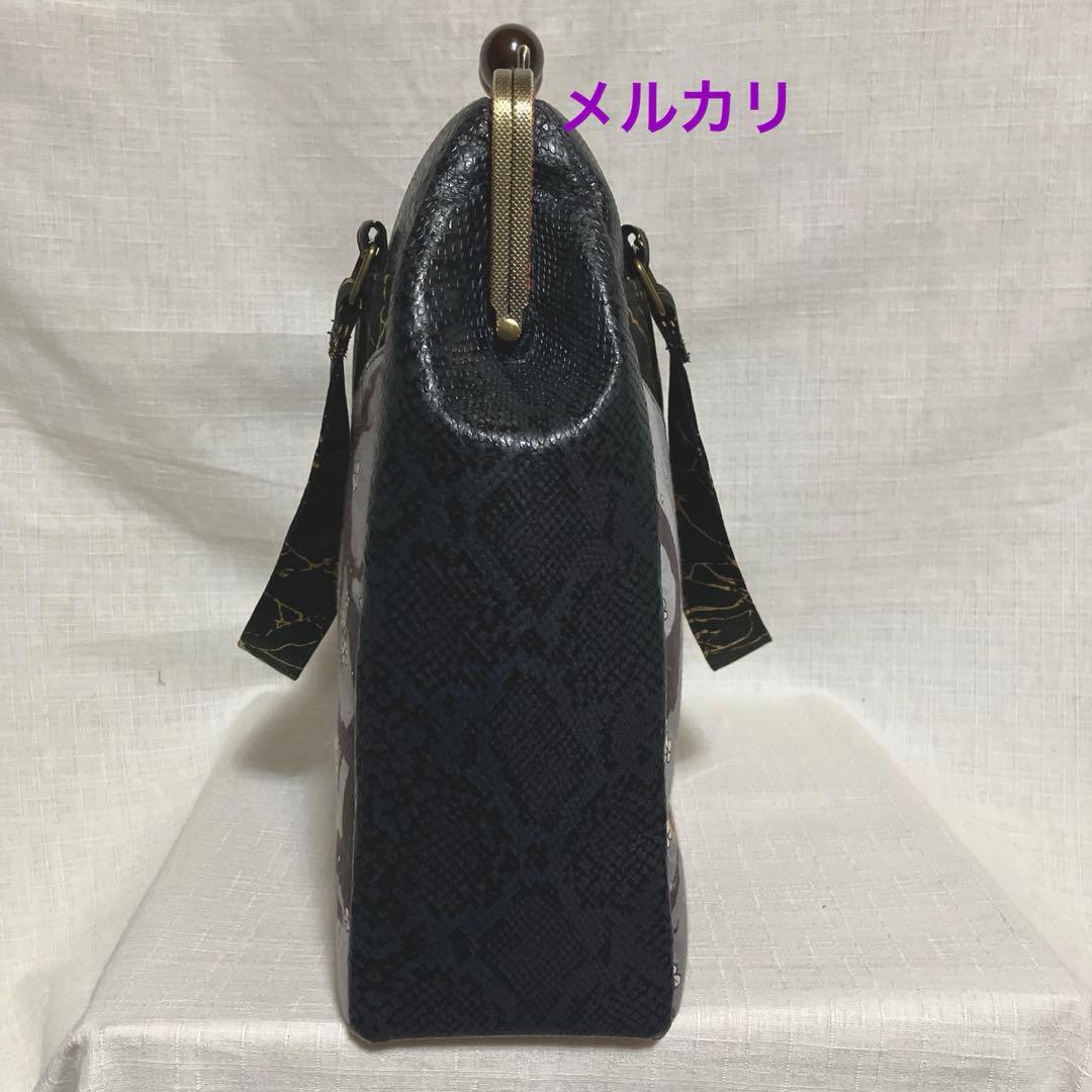 ガシャ髑髏 相馬の古内裏 ハンドメイド がま口バッグ 浮世絵 【一点物