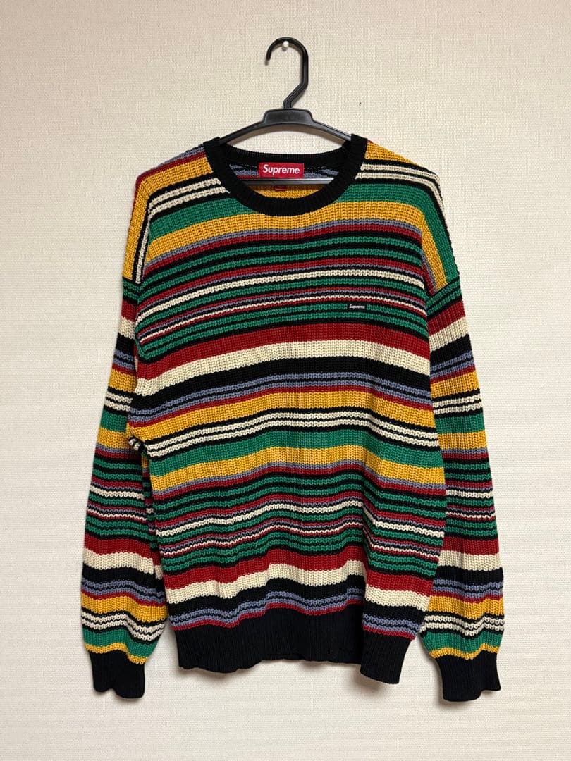 シュプリーム スモールボックス リブド セーター“マルチ Mサイズ