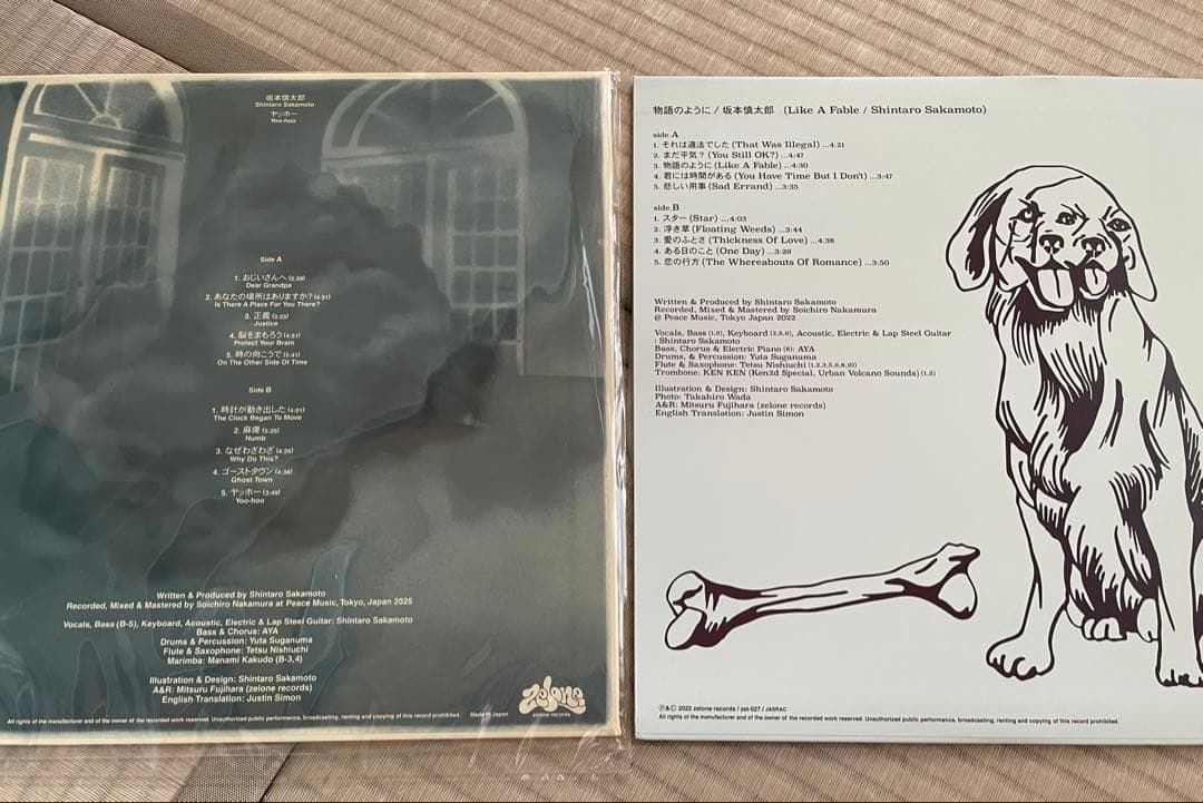 犬*神様 坂本慎太郎 / ヤッホー / 物語のように LP - メルカリ