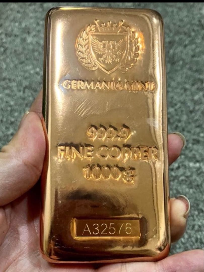 ② 値下げ　新品未使用　GERMANIA MINT 純銅インゴット 1kg 値下げ 新品未使用 GERMANIA MINT 純銅インゴット 1kg｜Yahoo!フリマ