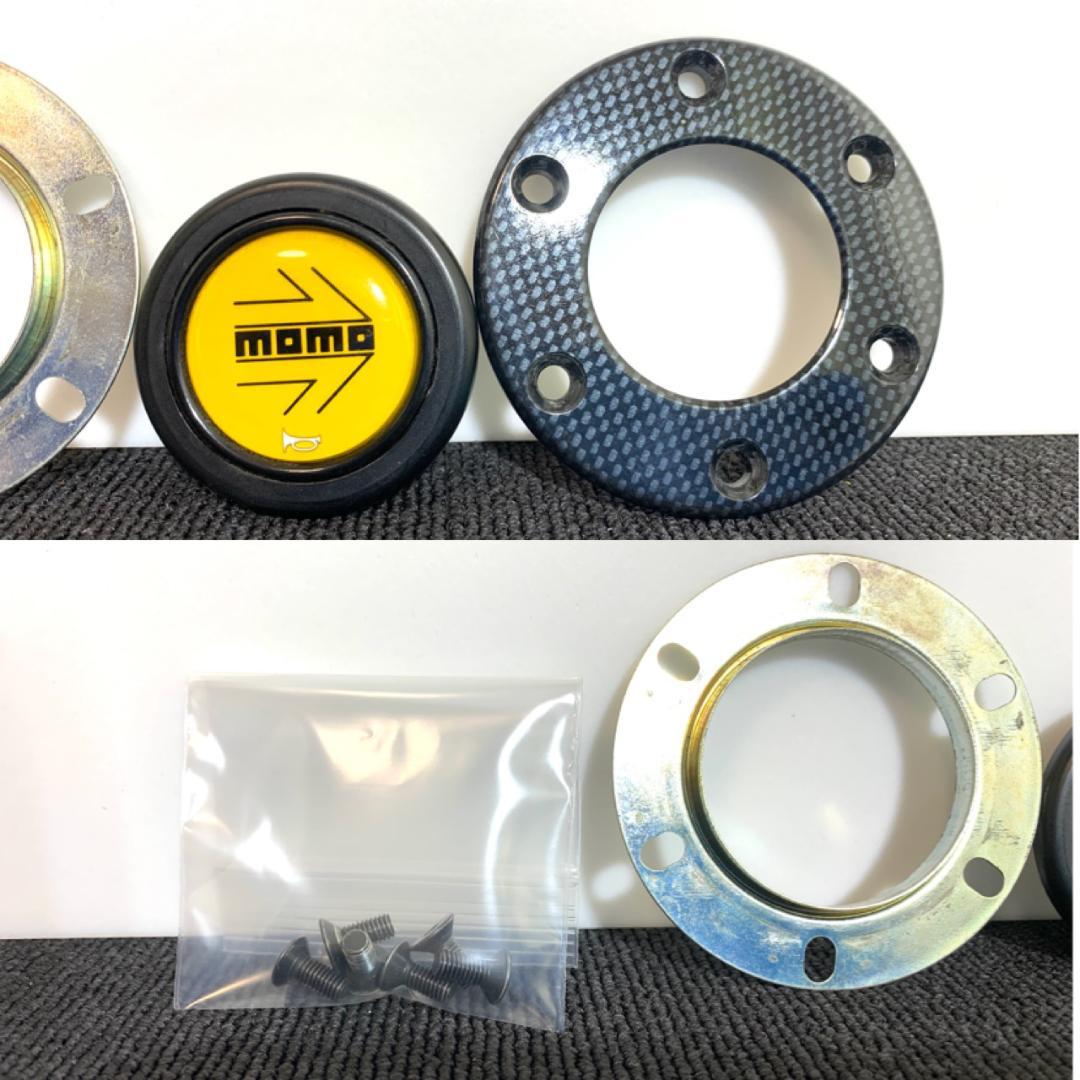 モモ スポーツ ステアリング 34パイ 当時物 92年製 ホーンボタン・ネジ