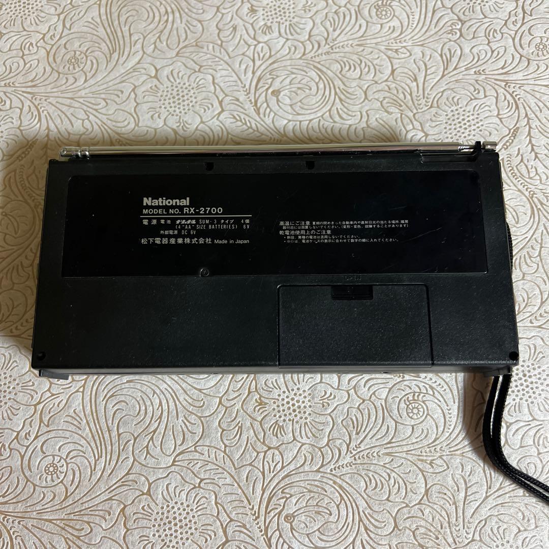 ジャンク品】National RX-2700 FMAMラジオカセットレコーダー