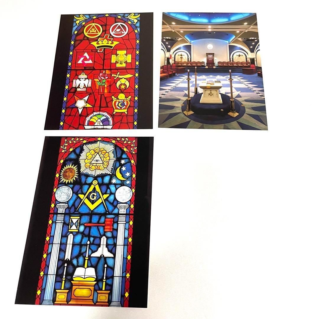 フリーメイソン 東京ロッジ 入会申請書 本 ポストカード ピンバッジ