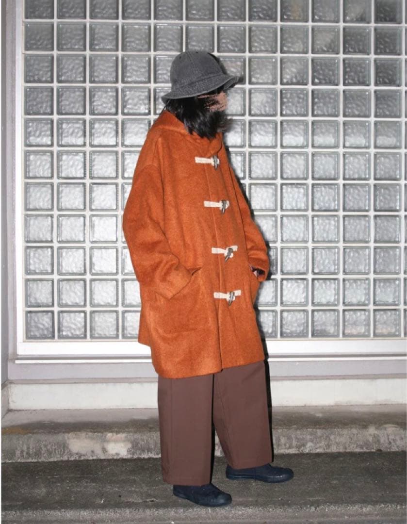 希少】 バージスブルック オーバーサイズダッフルコート オレンジ