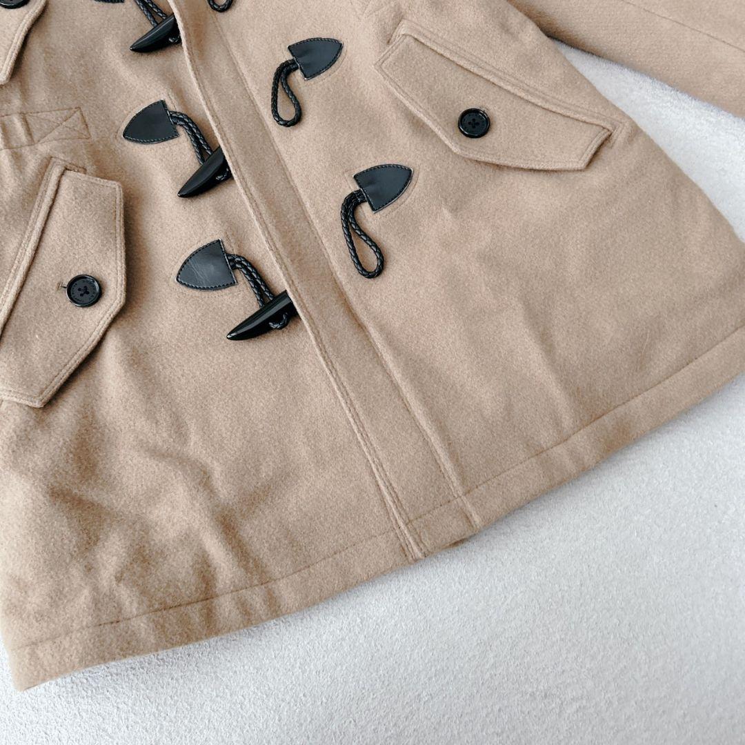 バーバリーブラックレーベル ダッフルコート キルティング キャメル
