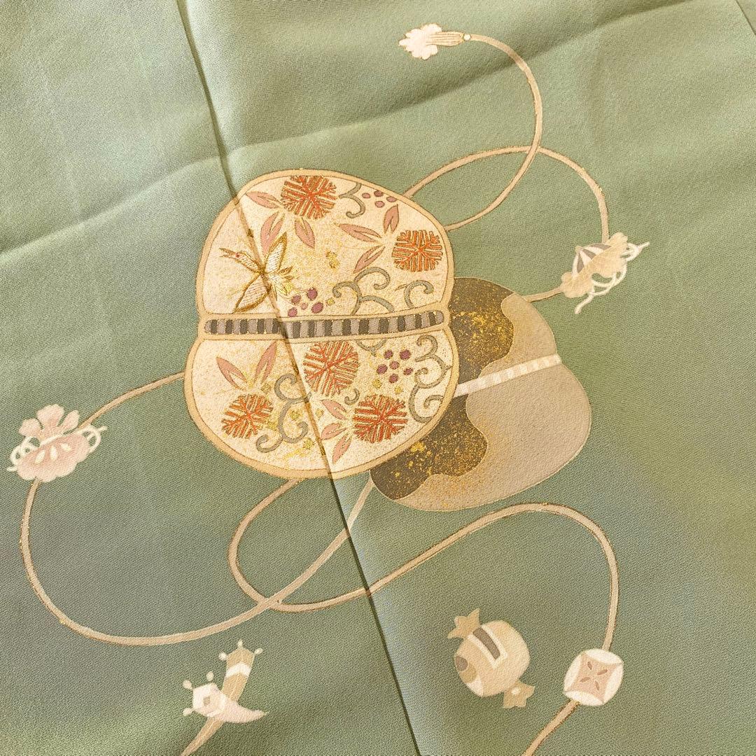 ⭐︎K1007 美品 逸品 上品 金彩加工 宝尽くし 正絹 訪問着 - メルカリ